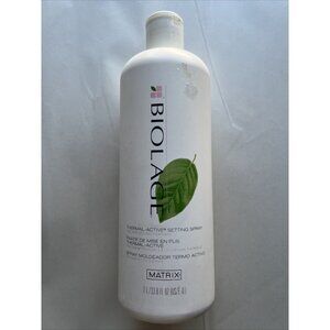 VINTAGE MATRIX BIOLAGE THERMAL ACTIVE SETTING SPRAY REFILL 33.8OZ GREEN LEAF NEW